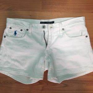 White Polo Jean shorts